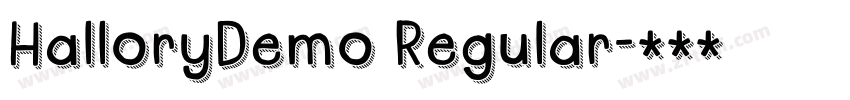 HalloryDemo Regular字体转换